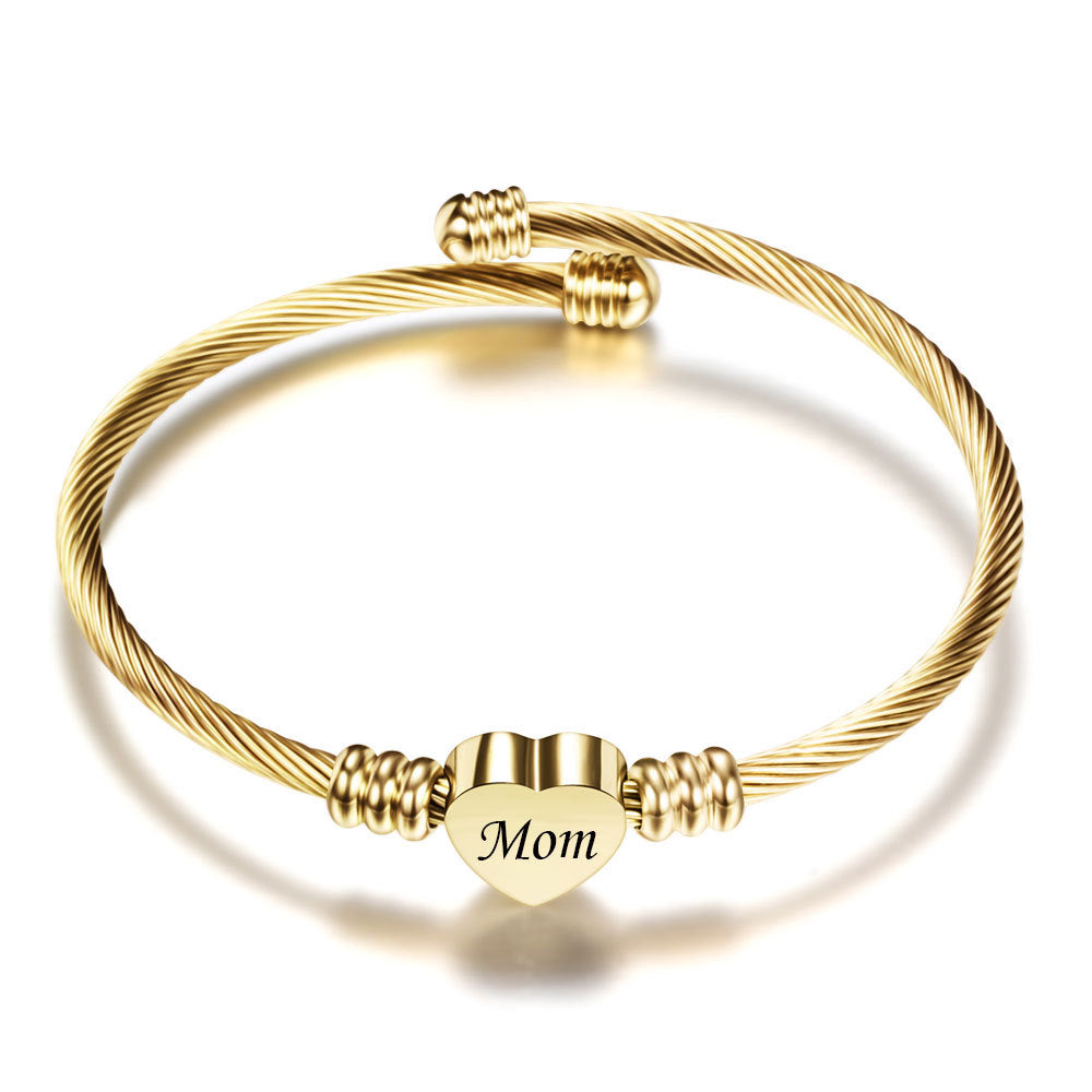 Stainless Steel Braided (Mother’s Day) Bracelets for Mom