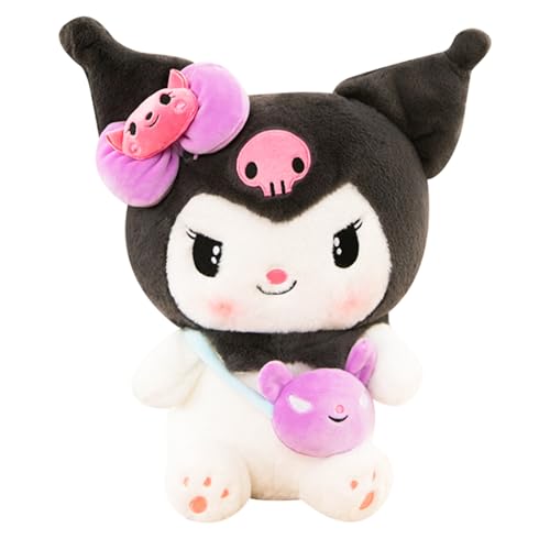 15.7" Cute Anime Plush Doll Lovely Plush Stuffed Animal Anime Cute Soft Plush Figure Toy Pillow Plush Gift Filler Birthday Gift for Kids (Kuro)