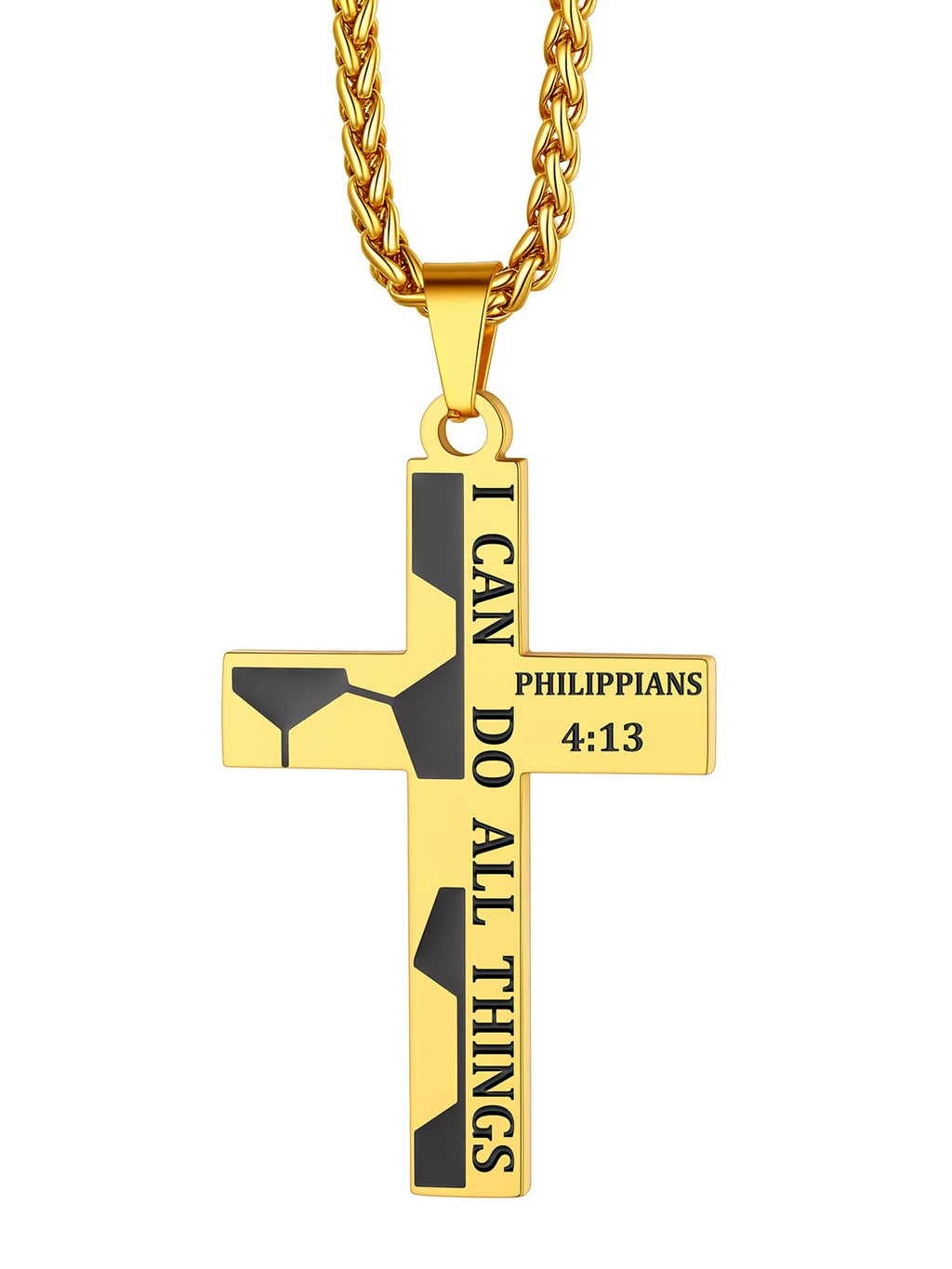 Richsteel Soccer Ball Necklace Pendant for Women Sports Jewelry 14K gold plated Soccer Cross Necklace for Men Soccer Player