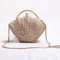 Shell Bag, Woven Chain Bag, Beach Bag, Straw Bag
