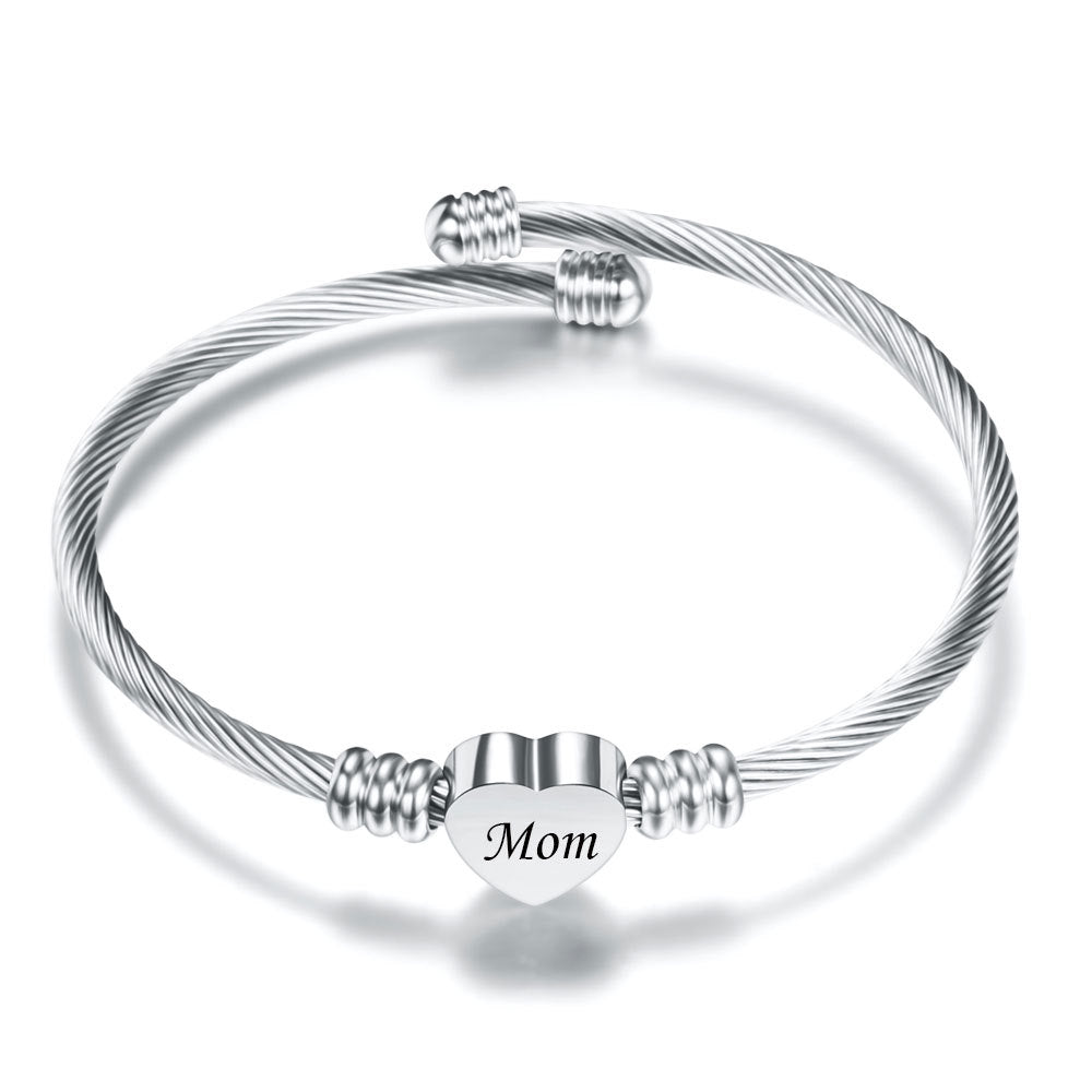Stainless Steel Braided (Mother’s Day) Bracelets for Mom