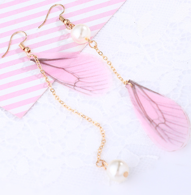 Butterfly Pearl Style Earrings