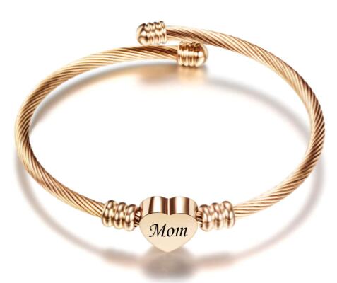 Stainless Steel Braided (Mother’s Day) Bracelets for Mom