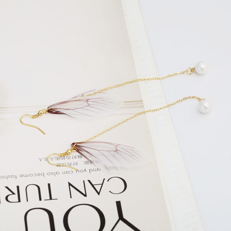 Butterfly Pearl Style Earrings