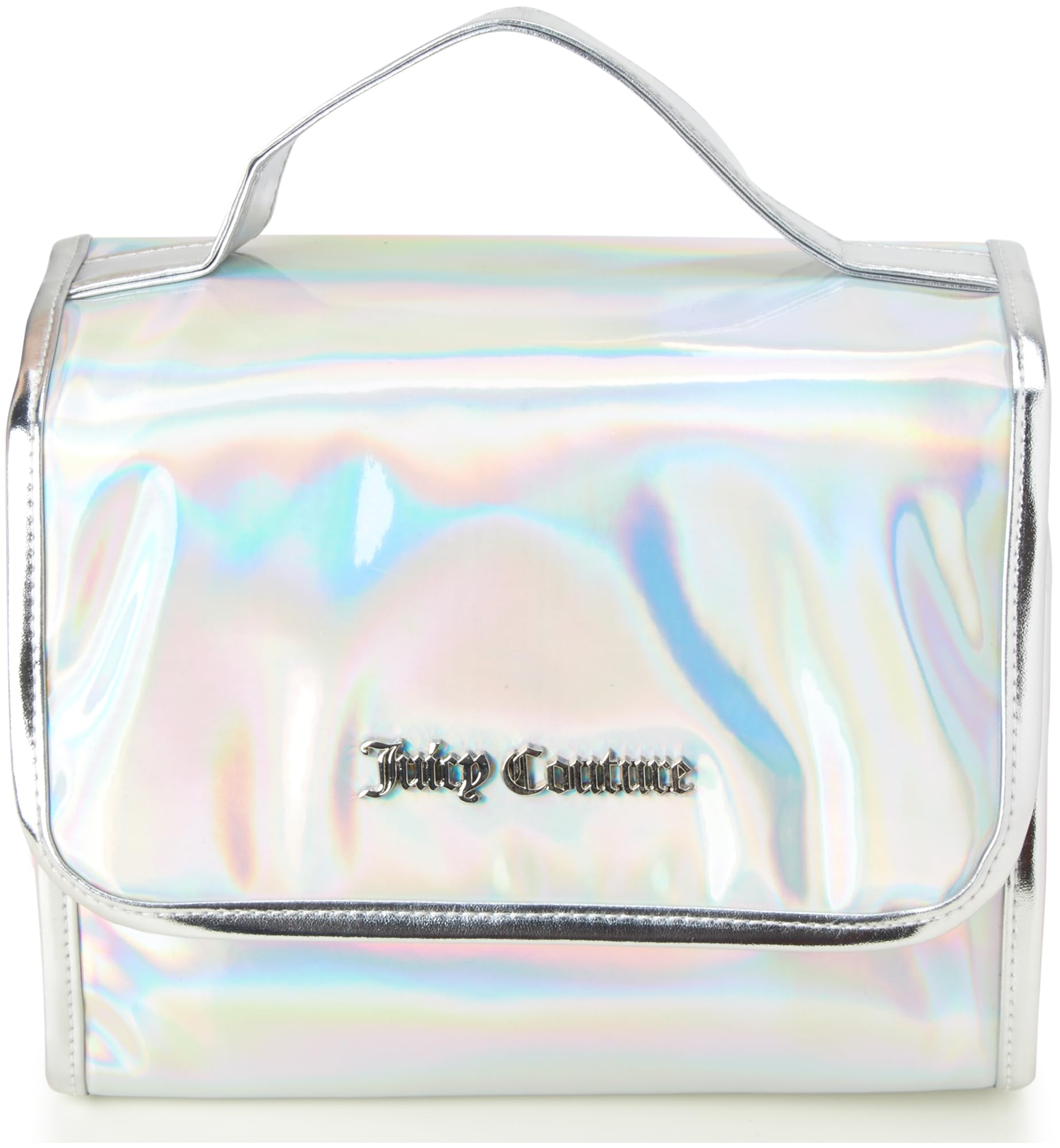 Juicy Couture Womens Toiletries Bag - Travel Makeup and Toiletries Hanging Organizer Set - Makeup Organizer Hanging Case Set Multicolor