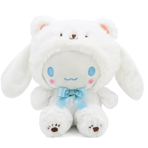 13.7" Cute Anime Plush Doll Lovely Plush Stuffed Animal Anime Cute Soft Plush Figure Toy Pillow Plush Gift Filler Birthday Gift for Kids (White-Cinna)