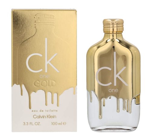 Calvin Klein CK One Gold Eau de Toilette – Woody Unisex Fragrance – With Notes of Bergamot Fig Neroli & Guaiac Wood – Long Lasting Fragrance