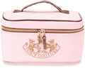 Juicy Couture Womens Cosmetics Bag - Travel Makeup and Toiletries Train Case Organizer Size One Size Light Pink