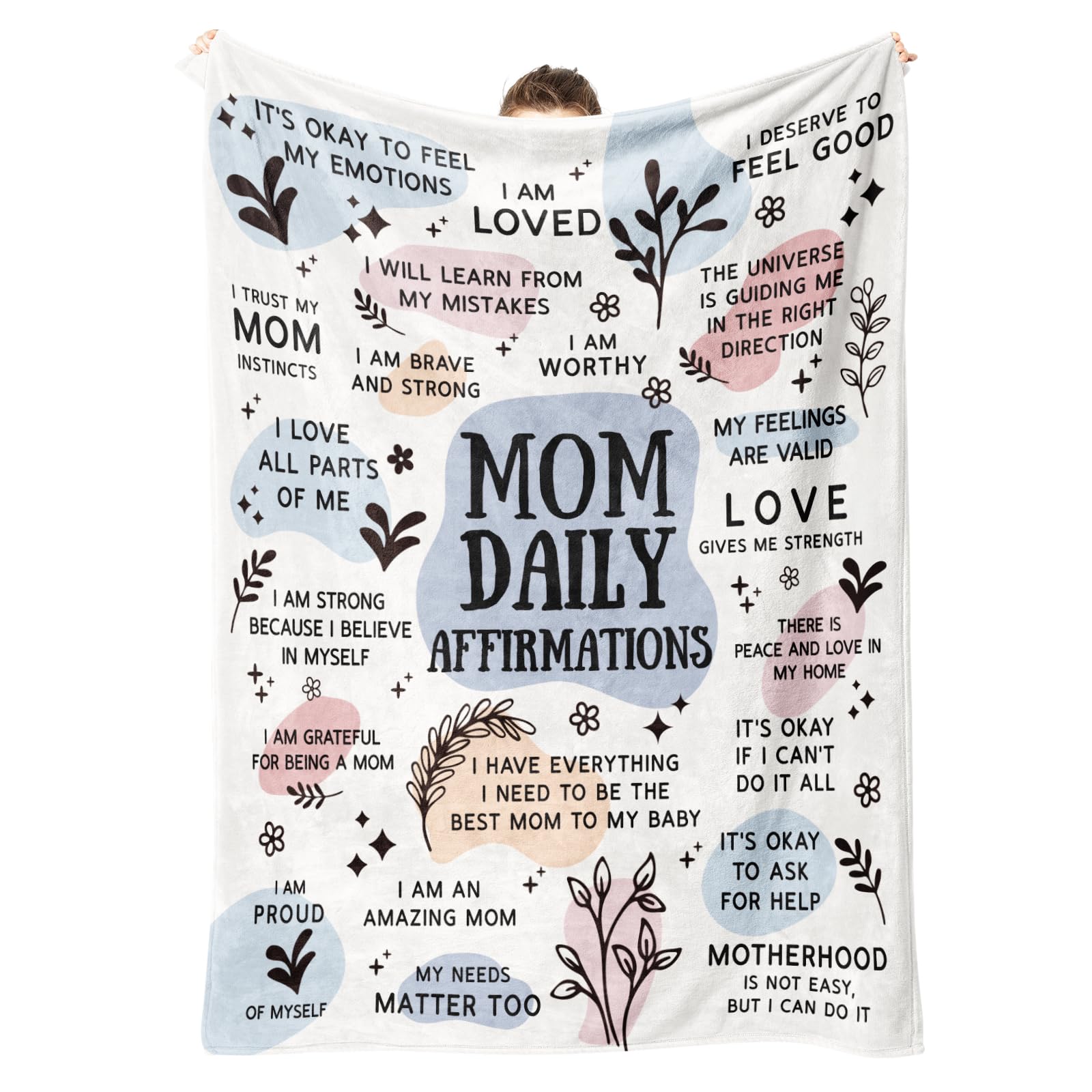 BaubleDazz New Mom Gifts for Women - Mom Blanket - New Mom Postpartum/Gender Reveal Gifts Gifts for New Mom Girl Mom Boy Mom(60"x80")