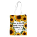 Christian Gifts for Women Inspirational Gifts Tote Bag for Women Sunflower Beach Bag