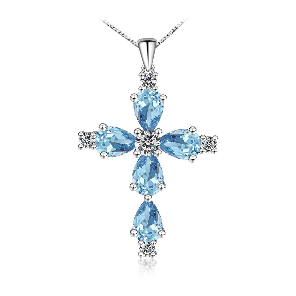 Cross Necklace For Women Sterling Silver Jesus Christian Religious Jewelry