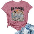 Christian T-Shirt Woman Jesus Faith Tshirts Bible Verse Shirts Casual Christians Inspirational Tee Tops(XL)