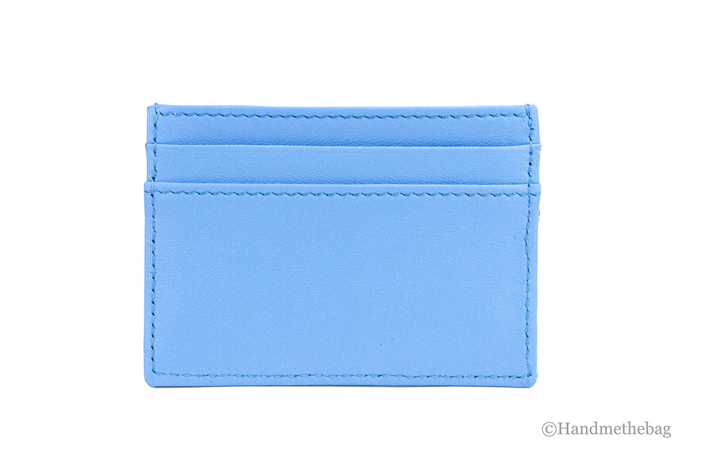 Versace Mini Medusa Blue Quilted Leather Card Case
