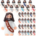 25 Pcs Little Jesus Figures Original Design Jesus Love You Mini Rubber Jesus Toys to Hide and Seek Religious Party Favors