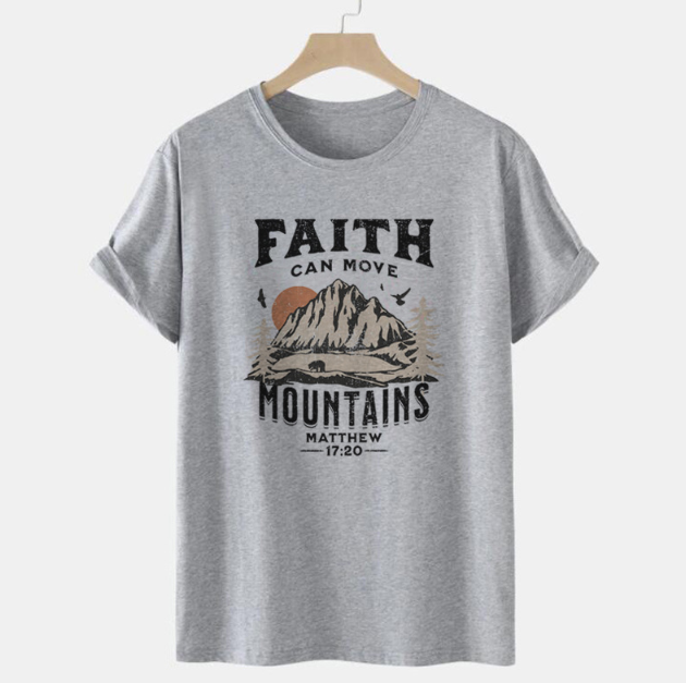 Matthew 17:20 Bible Verse T-Shirt