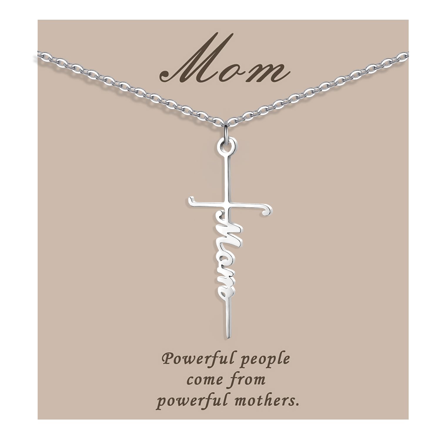 COTATI Faith Cross Necklace for Women w/ Christian Pendant