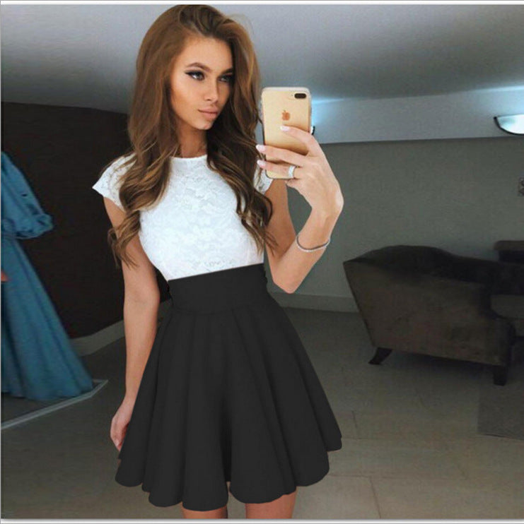 Lace Patchwork Dress (Lace Dress)