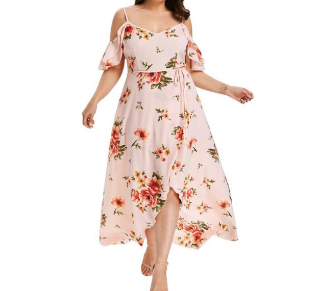 Floral Dress, Trendy Dress, Plus Size Dress