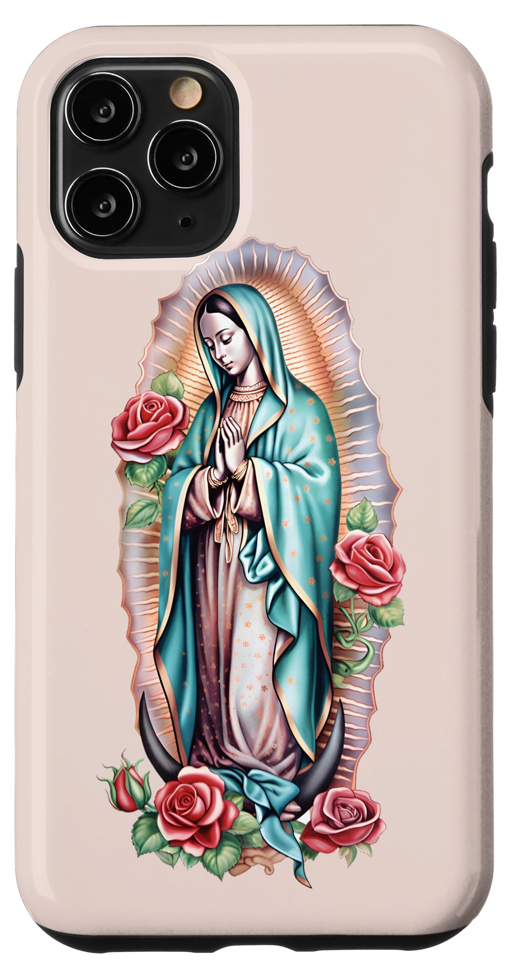 (iPhone 11 Pro) Blessed Christian Mom Accessories Mexican Girls Virgin Mary Case