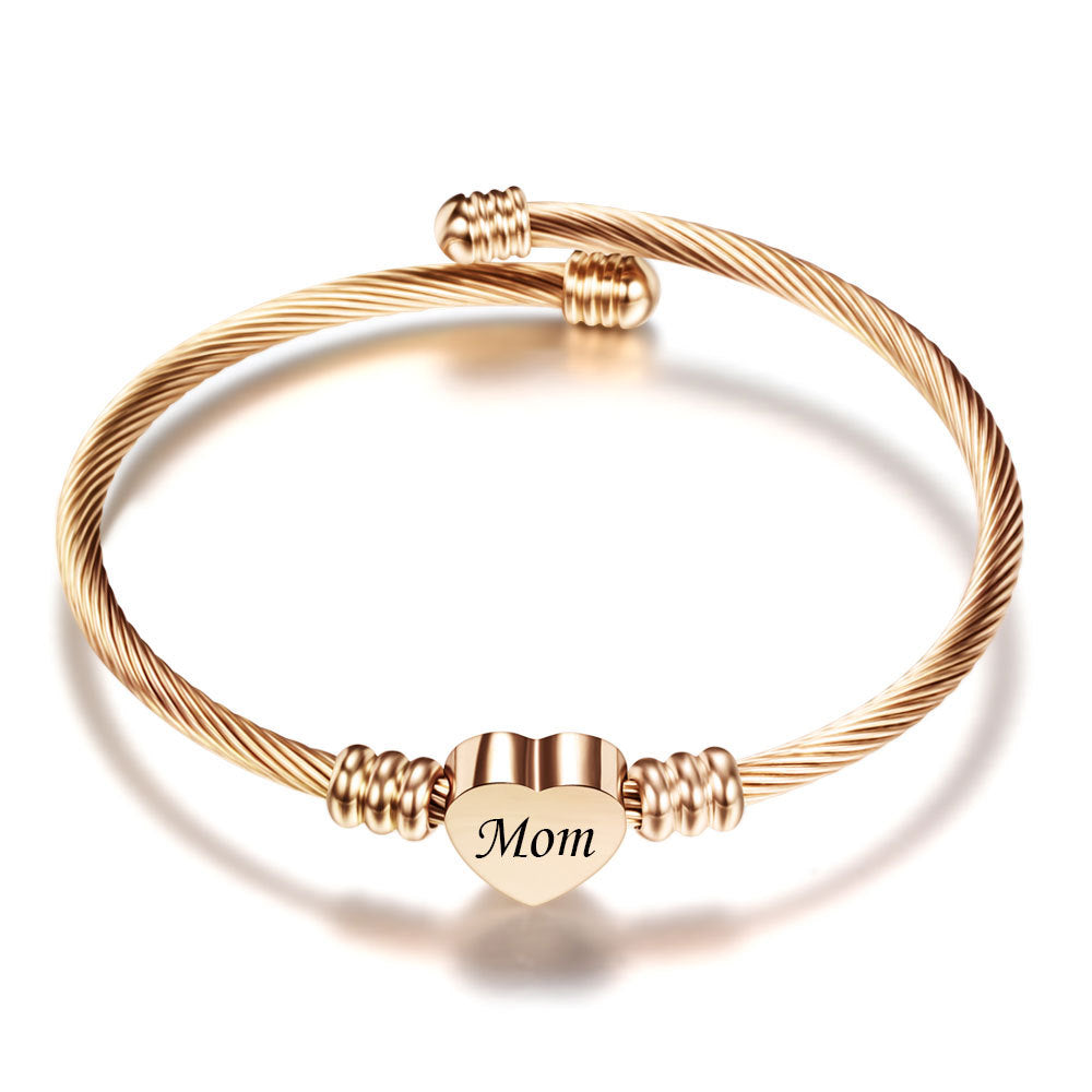 Stainless Steel Braided (Mother’s Day) Bracelets for Mom