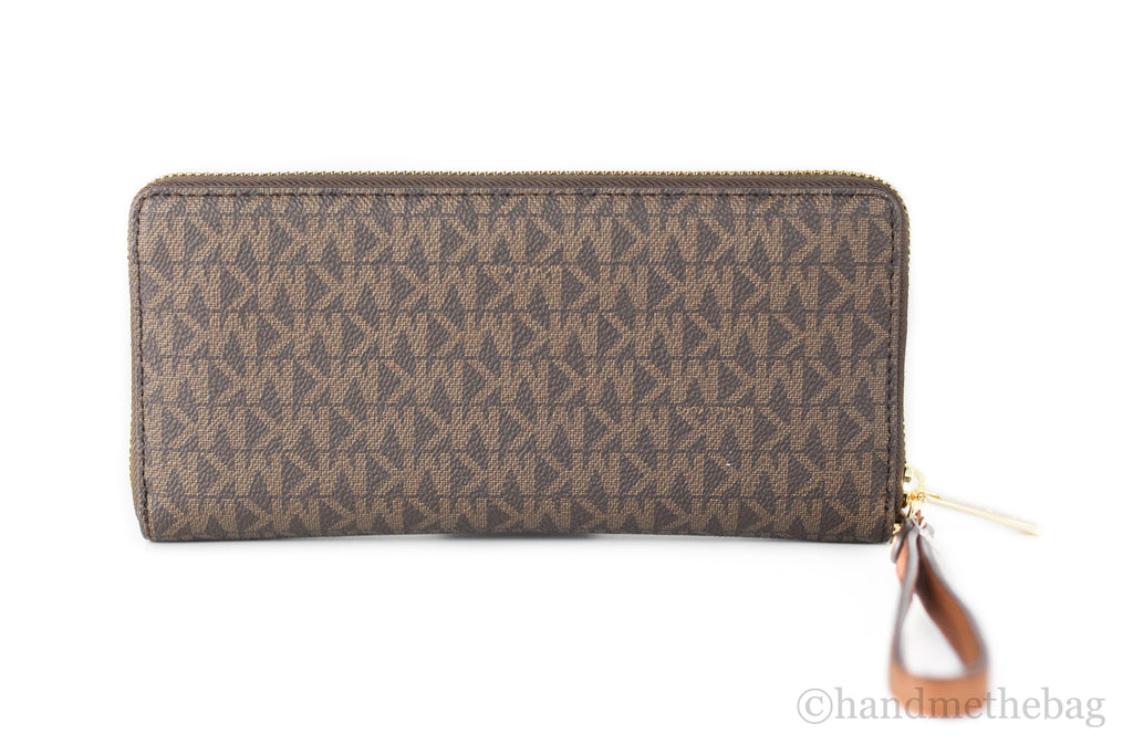 Michael Kors Brown Signature Continental Wallet