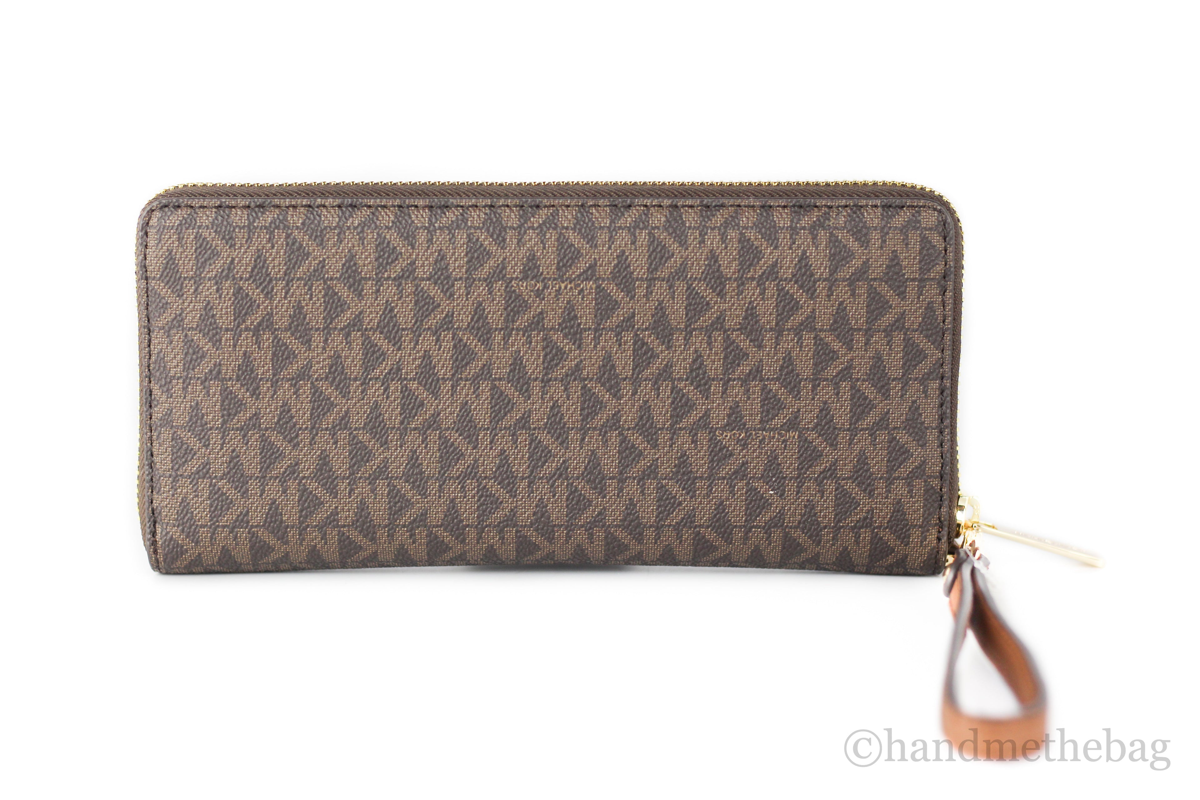 Michael Kors Brown Signature Continental Wallet