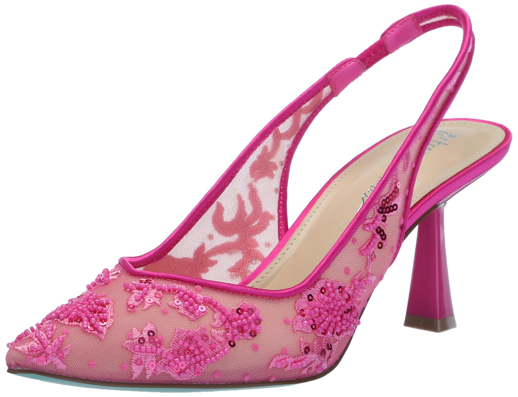 Betsey Johnson Womens Nikki Pump Fuchsia (size 11)
