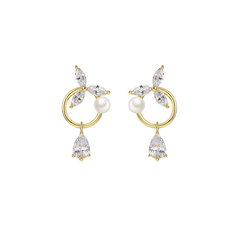 New Pearl Flower Earrings